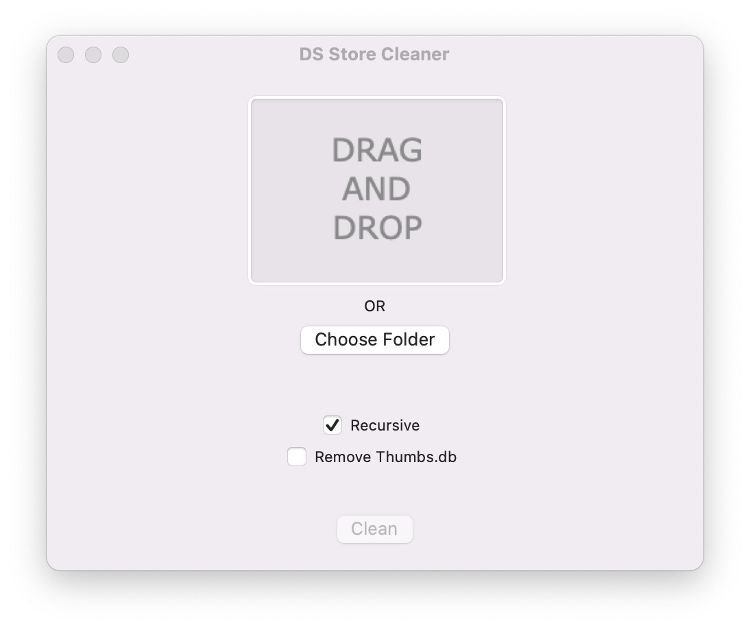 DS Store Cleaner Screenshot